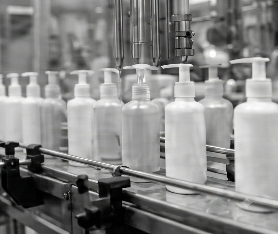 OEM beauty products bottling production line — cosmetic manufacturer Malaysia